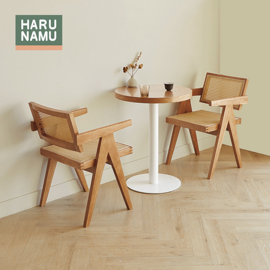 KAFE Round Solid Wood Café Table