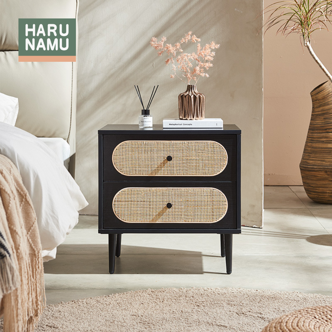 KOKOROHIMIE Rattan Bedside Drawer