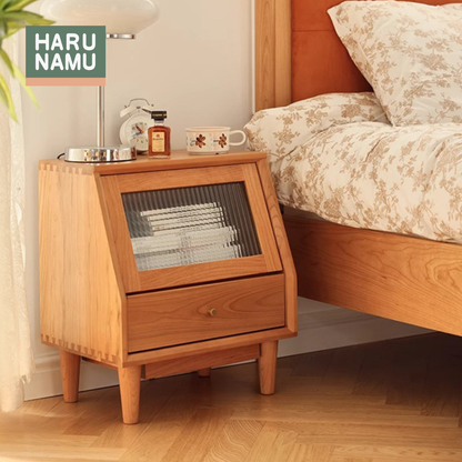MIYAKO Solid Wood Bedside Cabinet