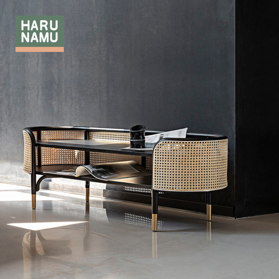 NAYU Rattan Solid Wood Cabinet