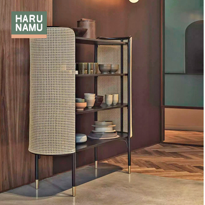 NAYU Rattan Solid Wood Cabinet