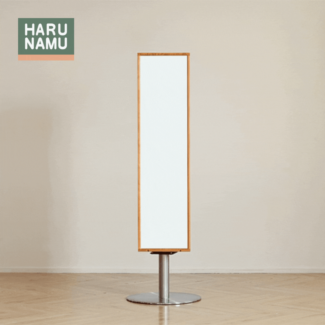 HIROYUKI Solid Wood Rotating Mirror Cabinet