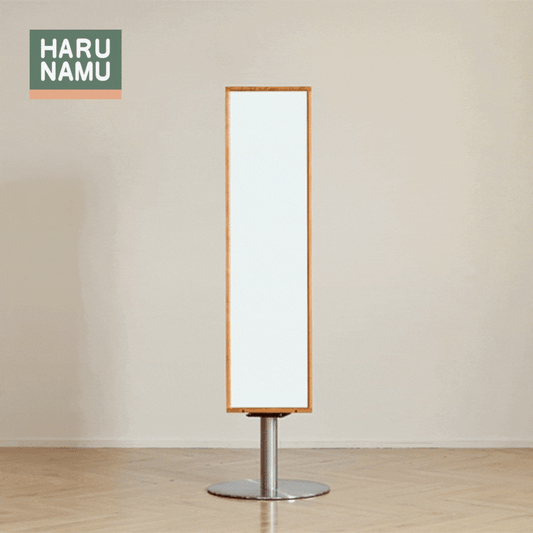 HIROYUKI Solid Wood Rotating Mirror Cabinet