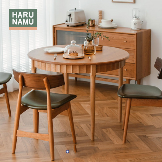 SAZANAMI Round Solid Wood Table