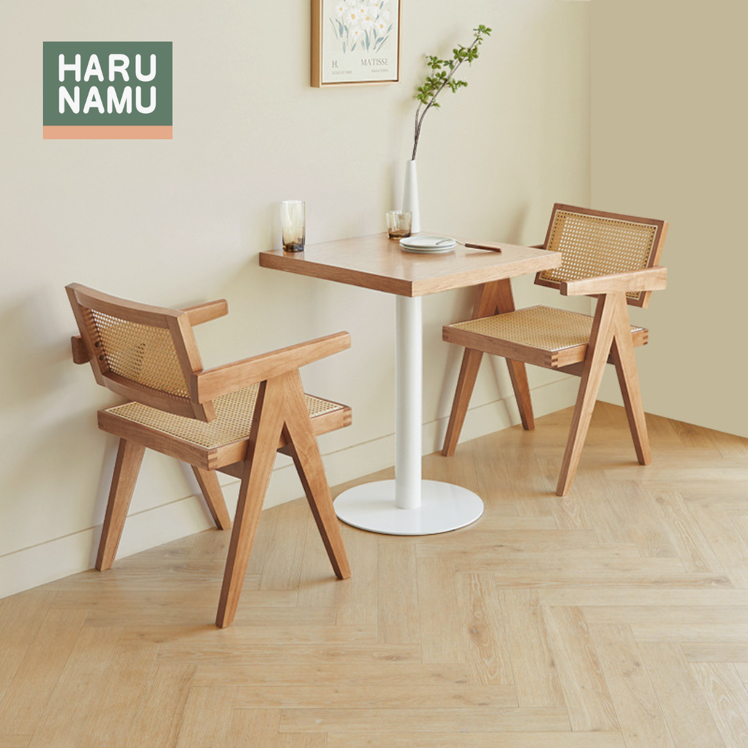 KAFE Square Solid Wood Café Table - Harunamu