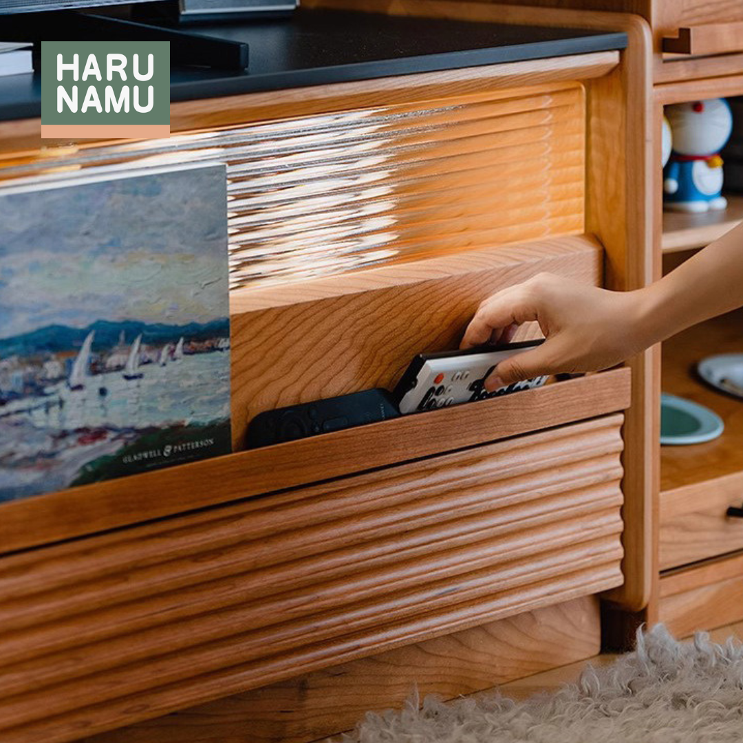 KUROIWA Solid Wood TV Console