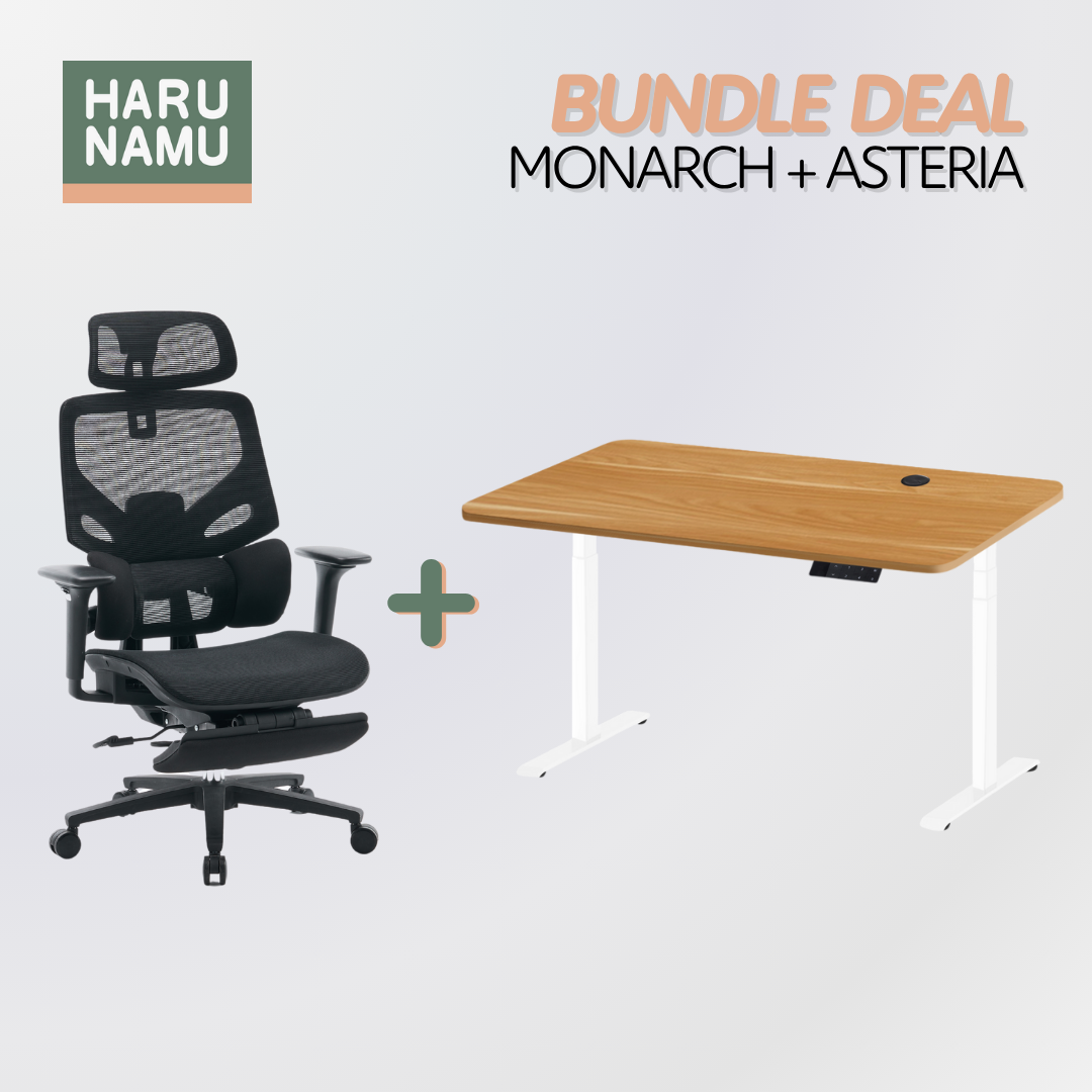 MONARCH x ASTERIA Standing Desk and Chair Bundle