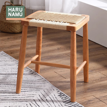 ORU Solid Wood Weave Stool
