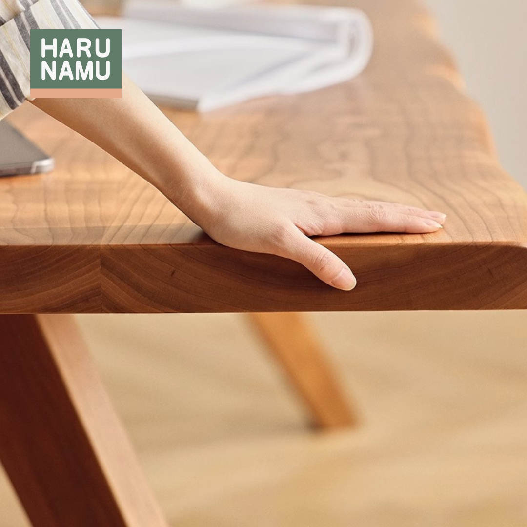SHIZEN Solid Wood Table Close Up