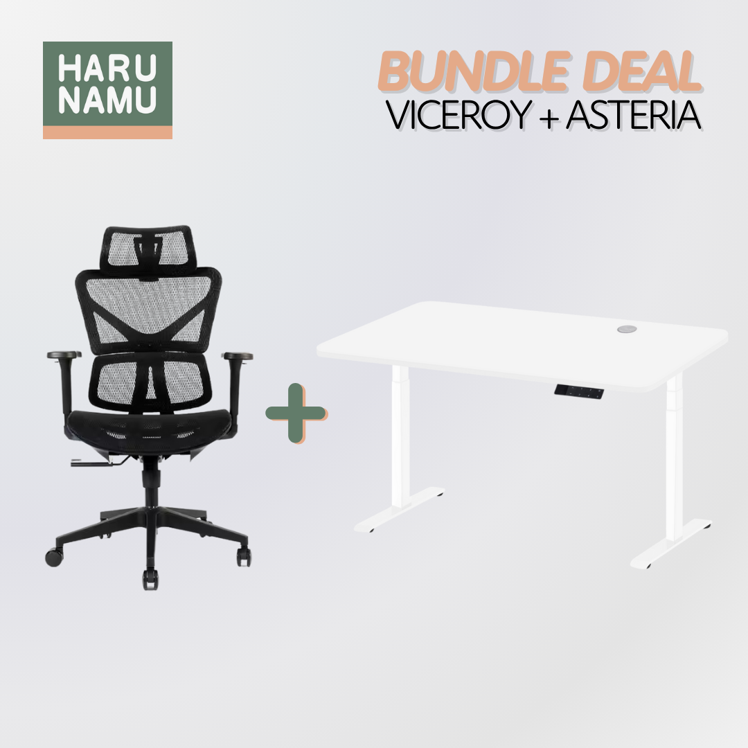 VICEROY x ASTERIA Standing Desk and Chair Bundle
