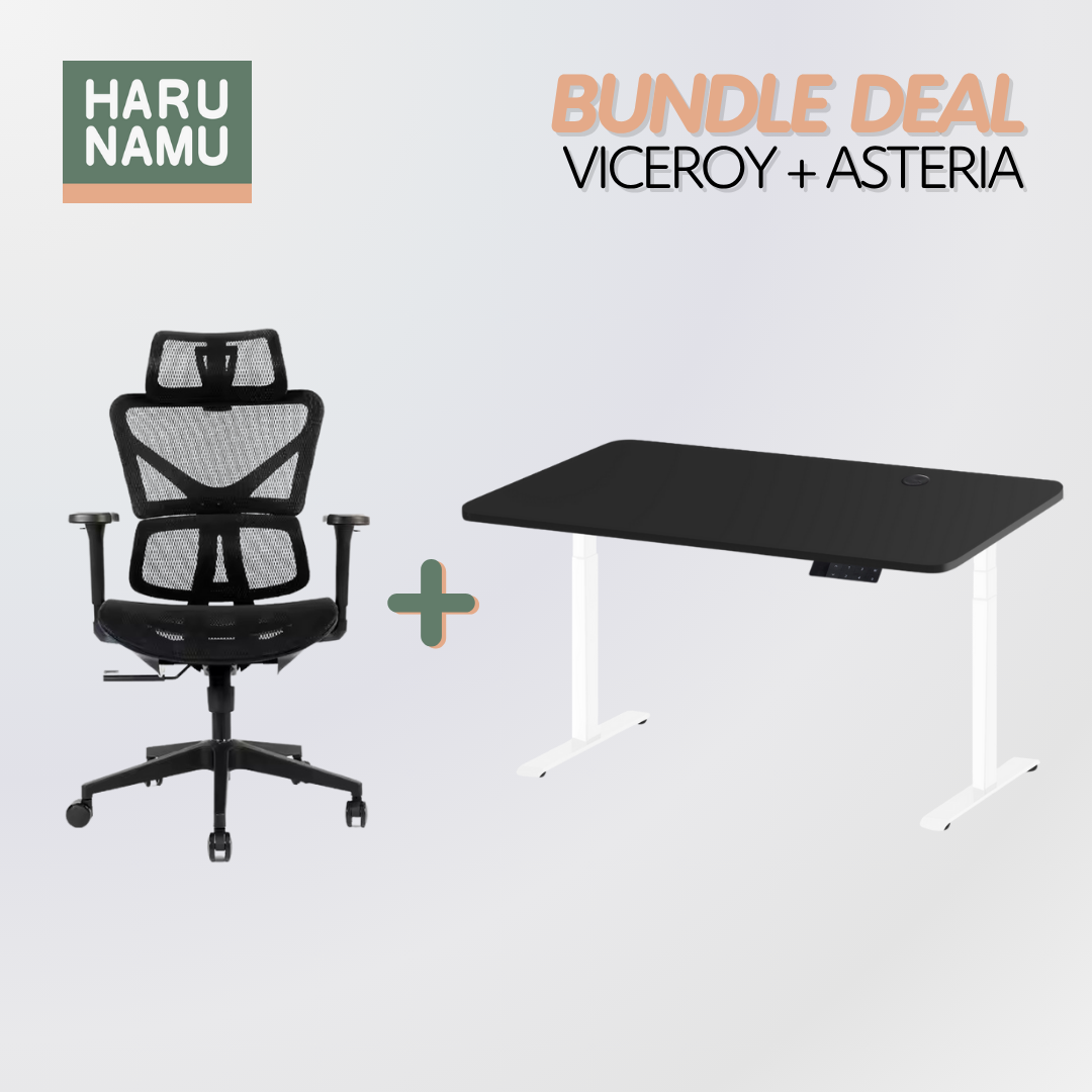 VICEROY x ASTERIA Standing Desk and Chair Bundle