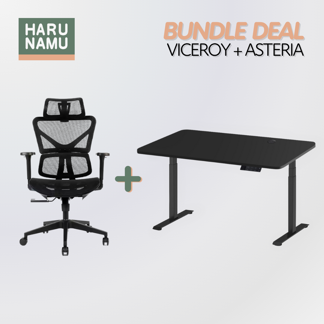 VICEROY x ASTERIA Standing Desk and Chair Bundle