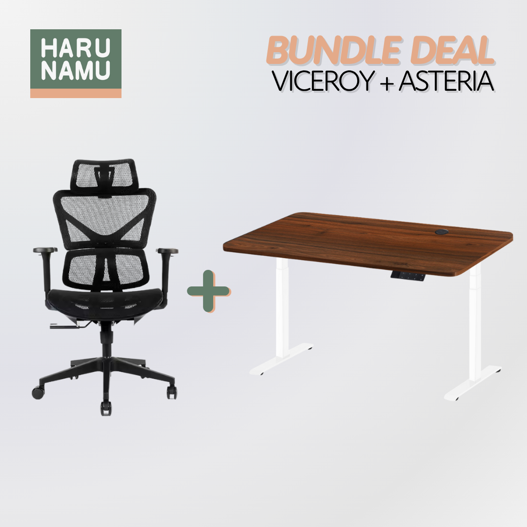 VICEROY x ASTERIA Standing Desk and Chair Bundle